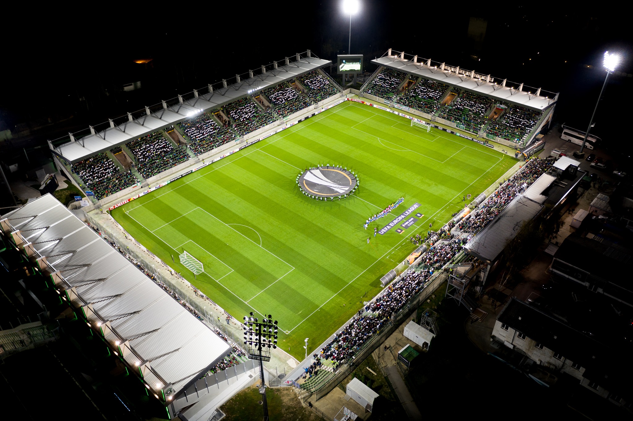 Пълен стадион и хореография в Разград